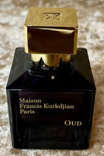 Load image into Gallery viewer, Oud Maison Francis Kurkdjian Eau De Parfum 2.4 Fl. Oz./70 Ml. Tester spray Bottle.