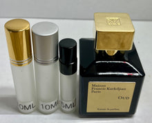 Load image into Gallery viewer, Oud Maison Francis Kurkdjian Travel Size Extrait de Parfum 0.33 Fl. Oz./10 Ml. Or 0.16 Fl. Oz./5 Ml. Atomizer Spray or Roll-on Bottle