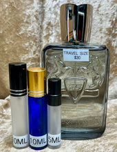 Load image into Gallery viewer, Castley Parfum de Marly Eau de Parfum Travel Size 0.33 Fl. Oz./10 Ml. Or 0.16. Fl. Oz./5 Ml Atomizer Spray or Roll-on Bottle