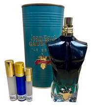 Load image into Gallery viewer, Jean Paul Gaultier Le Beau Eau de Parfum Intense Travel Size 0.33 Fl. Oz. 10 Ml. Or 0.16 Fl. 5 Ml. Atomizer Spray or Roll-on Bottle