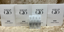 Load image into Gallery viewer, Acqua Di Gio Parfum 4X Samples 1.2 Ml. 0.04 Fl. Oz. Spray