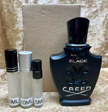 Load image into Gallery viewer, Creed Love in Black Eau De Parfum Travel Size 0.33 Fl. Oz./10 Ml. Or 0.16 Fl. Oz./5 Ml. Atomizer Spray or Roll-on Bottle