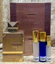 Load image into Gallery viewer, Amber Oud Extreme Extrait De Parfum Al Haramain Travel Size 0.33 Fl. Oz. 10 Ml. Or 0.16 Fl. Oz. 5 Ml. Atomizer Spray or Roll-on Bottle
