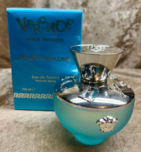 Load image into Gallery viewer, Versace Dylan Turquoise Pour Femme for Ladies Eau de Toilette 3.3 Fl. Oz. 100 Ml. Sealed Box