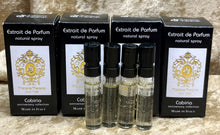 Load image into Gallery viewer, Tiziana Terenzi Cabiria  Extrait de Parfum 4X Samples Vials Spray 1.5ml / 0.05 oz