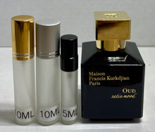 Load image into Gallery viewer, Oud Satin Mood Maison Francis Kurkdjian Travel Size Eau de Parfum 0.33 Fl. Oz./10 Ml. Or 0.16 Fl. Oz./5 Ml. Atomizer Spray or Roll-on Bottle