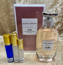 Load image into Gallery viewer, Coach Dreams For Women Eau De Parfum Travel Size 0.33 Fl. Oz. 10 Ml. Or 0.16 Fl. Oz. 5 Ml. Atomizer Spray or Roll-on Bottle