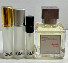Load image into Gallery viewer, Amyris Homme Maison Francis Kurkdjian Travel Size Extrait de Parfum 0.33 Fl. Oz./10 Ml. Or 0.16 Fl. Oz./5 Ml. Atomizer Spray or Roll-on Bottles