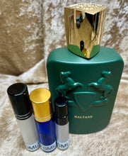 Load image into Gallery viewer, Haltane Parfum de Marly Eau de Parfum Travel Size 0.33 Fl. Oz./10 Ml. Or 0.16. Fl. Oz./5 Ml Atomizer Spray or Roll-on Bottle