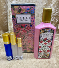 Load image into Gallery viewer, Gucci Flora Gorgeous Gardenia Travel Size Eau de Parfum 0.33 Fl. Oz. 10 Ml. Or 0.16 Fl. Oz. 5 Ml. Atomizer Spray or Roll-on Bottle