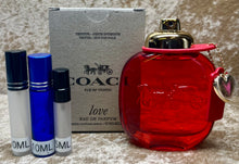 Load image into Gallery viewer, Coach Love Eau de Parfum Travel Size 0.33 Fl. Oz./10 Ml. Or 0.16 Fl. Oz./5 Ml. Atomizer Spray or Roll-on Bottle