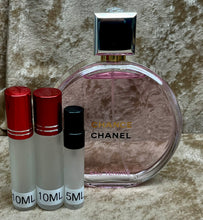 Load image into Gallery viewer, Chanel Chance Eau de Tendre Eau de Parfum Travel Size 0.33 Fl. Oz. 10 Ml. or 0.16 Fl. Oz. 5 Ml. Atomizer Spray or Roll-on Bottle