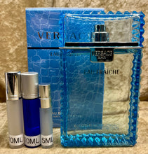Load image into Gallery viewer, Versace Man Eau Franche Travel Size 0.33 Fl. Oz. 10Ml or 0.16 Fl. Oz. 5ml Atomizer Spray or Roll-on Bottle