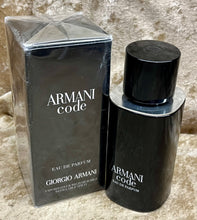 Load image into Gallery viewer, Armani Code For Men Eau De Parfum 2.5 Fl. Oz. 75ml Rechargeable Sealed Box