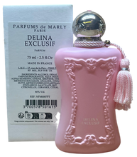 Load image into Gallery viewer, Delina Exclusif Parfums de Marly Eau de Parfum 2.7 Fl. Oz./75 Ml. Tester Bottle