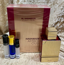 Load image into Gallery viewer, Amber Oud Rouge Al Haramain Travel Size 0.33 Fl. Oz. 10 Ml. Or 0.16 Fl. Oz. 5 Ml. Atomizer Spray or Roll-on Bottle