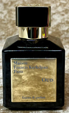 Load image into Gallery viewer, Oud Maison Francis Kurkdjian Extrait de Parfum 2.4 Fl. Oz./70 Ml. Tester Bottle