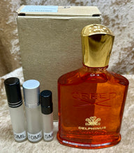 Load image into Gallery viewer, Creed Delphinus Eau De Parfum Travel Size 0.33 Fl. Oz./10 Ml. Or 0.16 Fl. Oz./5 Ml. Atomizer Spray or Roll-on Bottle