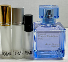 Load image into Gallery viewer, Aqua Celestia Cologne Forte Maison Francis Kurkdjian Eau De Parfum Travel Size 0.33 Fl. Oz./10 Ml. Or 0.16 Fl. Oz./5 Ml.Atomizer Spray or Roll-on Bottle