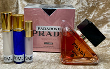 Load image into Gallery viewer, Prada Paradoxe Intense Eau De Parfum Travel Size 0.33 Fl. Oz./10 Ml. Or 0.15 Fl. Oz./5 Ml. Atomizer Spray or Roll-on Bottle