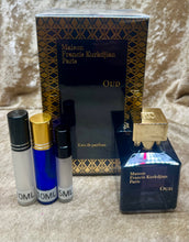 Load image into Gallery viewer, Oud Maison Francis Kurkdjian Eau de Parfum Travel Size 0.33 Fl. Oz./10 Ml. Or 0.16 Fl. Oz./5 Ml. Atomizer Spray or Roll-on Bottle