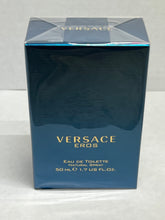 Load image into Gallery viewer, Versace Eros Pour Homme for Men Eau de Toilette 1.7 Fl. 0z./50 Ml. Sealed Box