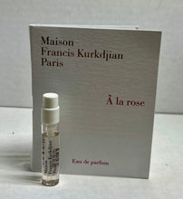 Load image into Gallery viewer, A La Rose Maison Francis Kurkdjian Eau de Parfum 0.06 Fl. Oz./2 Ml. Sample Spray Bottl