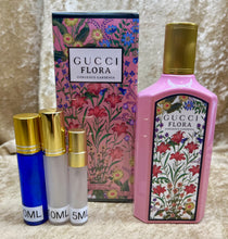 Load image into Gallery viewer, Gucci Flora Gorgeous Gardenia Travel Size Eau de Parfum 0.33 Fl. Oz. 10 Ml. Or 0.16 Fl. Oz. 5 Ml. Atomizer Spray or Roll-on Bottle