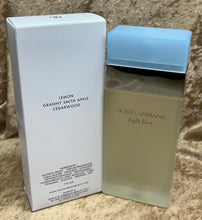 Load image into Gallery viewer, Light Blue Dolce&amp;Gabbana for Women Eau de Toilette 3.3 Fl. Oz. 100 Ml Tester Bottle