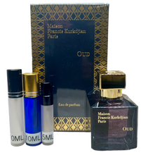 Load image into Gallery viewer, Oud Maison Francis Kurkdjian Eau de Parfum Travel Size 0.33 Fl. Oz./10 Ml. Or 0.16 Fl. Oz./5 Ml. Atomizer Spray or Roll-on Bottle