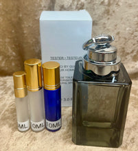 Load image into Gallery viewer, GUCCI Pour Homme Travel Size 0.33 Fl. Oz. 10 Ml. or 0.16 Fl. Oz. 5 Ml. Atomizer Spray or Roll-on Bottle