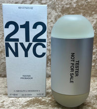 Load image into Gallery viewer, 212 NYC Carolina Herrera For Women Eau De Toilette 3.4 Fl. Oz./100 Ml. Tester Bottle