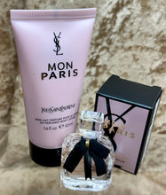 Load image into Gallery viewer, Mon Paris YSL Yves Saint Laurent Set With 0.25 Fl. Oz EDP Mini and 1.6 Perfumed Body Lotion