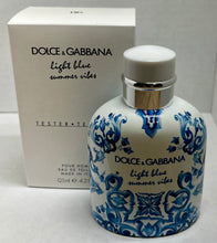 Load image into Gallery viewer, Dolce&amp;Gabanna Light  Blue Sommer Vibes For Men Eau de Toilette 4.2 Fl. Oz./125 Ml. Tester Bottle