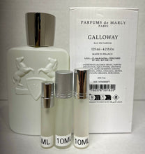 Load image into Gallery viewer, Galloway Parfum de Marly Eau de Parfum Travel Size 0.33 Fl. Oz./10 Ml. Or 0.16 Fl. Oz./5 Ml. Atomizer Spray or Roll-on Bottles