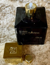 Load image into Gallery viewer, Oud Maison Francis Kurkdjian Eau De Parfum 2.4 Fl. Oz./70 Ml. Tester spray Bottle.