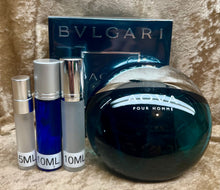 Load image into Gallery viewer, Bvlgari Aqva Eau de Toilette Travel Size 0.33 Fl. Oz. 10 Ml. or 0.16 Fl. Oz. 5 Ml. Atomizer Spray or Roll-on Bottle