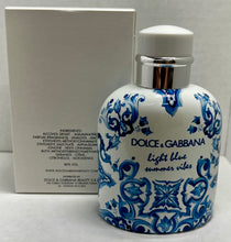 Load image into Gallery viewer, Dolce&amp;Gabanna Light  Blue Sommer Vibes For Men Eau de Toilette 4.2 Fl. Oz./125 Ml. Tester Bottle
