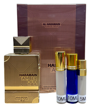 Load image into Gallery viewer, Amber Oud Extreme Extrait De Parfum Al Haramain Travel Size 0.33 Fl. Oz. 10 Ml. Or 0.16 Fl. Oz. 5 Ml. Atomizer Spray or Roll-on Bottle
