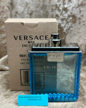 Load image into Gallery viewer, Versace Man Eau Fraiche Eau de Toilette 3.3 Fl. Oz. 100 Ml Tester Spray Bottle without Top