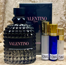 Load image into Gallery viewer, Born in Roma Valentino Uomo For Men Eau de Toilette Travel Size 0.33 10Ml or 0.16 Fl. Oz. 5ml Atomizer Spray or Roll-on Bottle