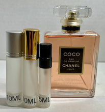 Load image into Gallery viewer, COCO CHANEL EAU DE PARFUM TRAVEL SIZE 0.33 Fl. Oz./10 Ml. Or 0.16 Fl. Oz. Atomizer Spray or Roll-on Bottle