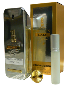 1 MILLION LUCKY BY PACO RABANNE EAU DE TOILETT 0.33 FL. OZ. 10 ML