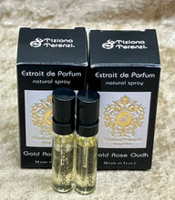 Load image into Gallery viewer, Tiziana Terenzi Gold Rose Oudh Extrait de Parfum Boxed 2X Sample Vails Spray 1.5ml / 0.05 oz..