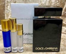 Load image into Gallery viewer, Dolce&amp;Gabbana The One For Men Pour Homme Eau De Parfum Intense 0.33 Fl. Oz. 10 Ml. Or 0.16 Fl. Oz. 5 Ml. Atomizer Spray or Roll-on Bottle