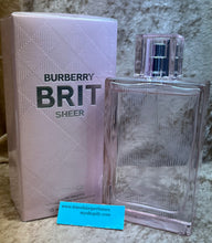 Load image into Gallery viewer, Burberry Brit Sheer for Her Eau de Toilette 3.3 Fl. Oz. 100 Ml. Sealed Box