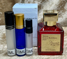 Load image into Gallery viewer, Baccarat Rouge 540 Maison Francis Kurkdjan Extrait De Parfum Travel Size 0.33 Fl. Oz./10 ml. Or 0.16 Fl. Oz./5 ml. Atomizer Spray or Roll-on Bottle