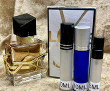 Load image into Gallery viewer, Libre Flowers &amp; Flames YSL Yves Saint Laurent Travel Size Eau De Parfum Florale 0.33 Fl. Oz. 10Ml. Or 0.16 Fl. Oz. 5Ml. Atomizer Spray or Roll-on Bottle
