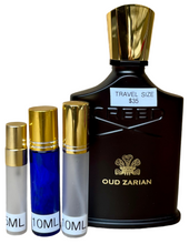 Load image into Gallery viewer, Creed Oud Zarian Eau de Parfum Travel Size 0.33 Fl. Oz./10 Ml. Or 0.16 Fl. Oz./5 Ml. Atomizer Spray or Roll-on Bottle