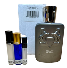 Load image into Gallery viewer, Pegasus Exclusif Parfum de Marly Parfum Travel Size 0.33 Fl. Oz./10Ml or 0.16 Fl. Oz./5ml Atomizer Spray or Roll-on Bottle